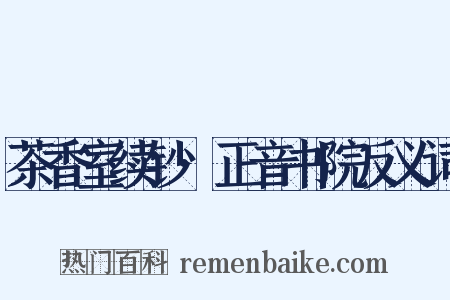 茶香室续钞·正音书院反义词是什么意思的图片